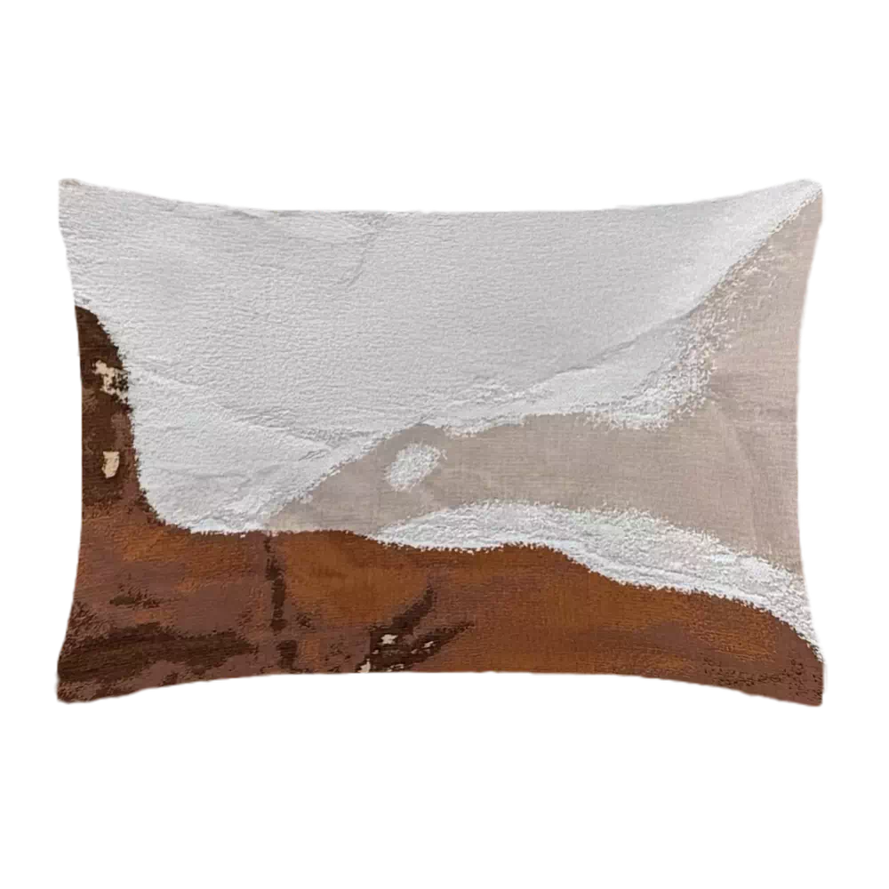 Coussin rectangulaire Terre d'Egypte - studio Anne Sophie Pailleret