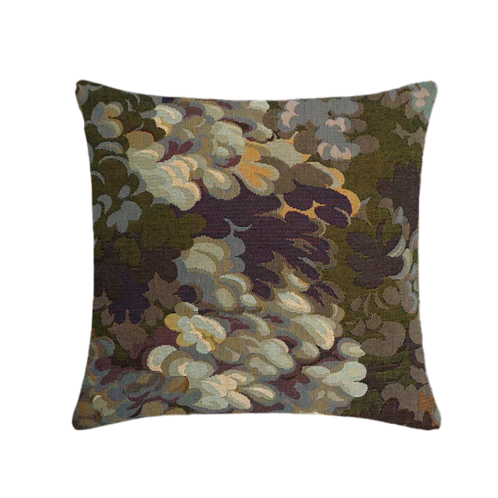 Coussin carré Grandes feuilles rondes