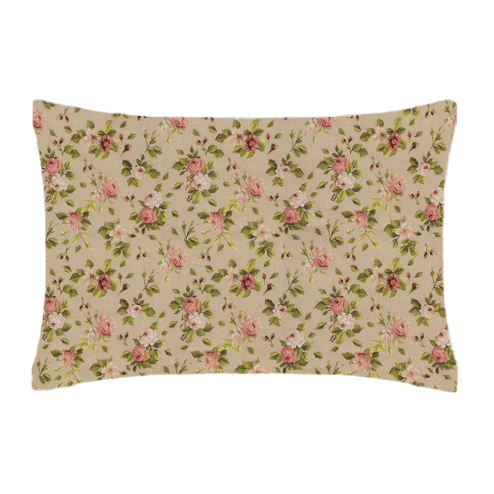 Coussin rectangulaire Petites roses