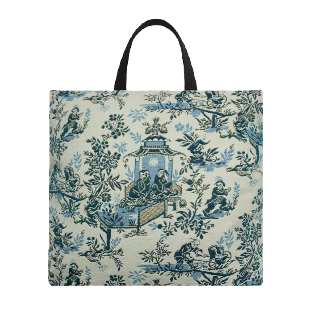 Sac cabas géant Le Chinois à la brouette - Musée de la Toile de Jouy