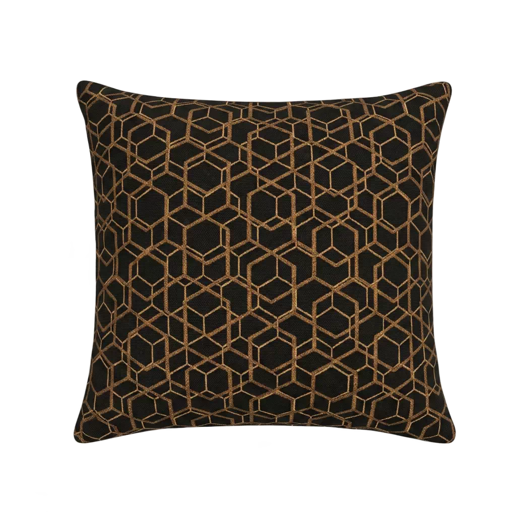 Géométrique 2661K Housse de coussin géométrique